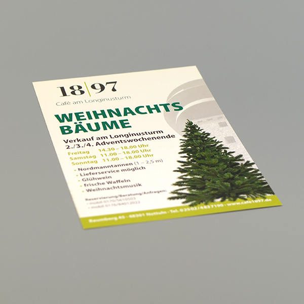 Entwicklung eines Aktionsflyers für ein Café