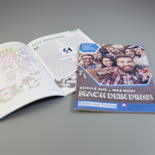 Broschüre Ausbildungsratgeber für einen Zeitungsverlag