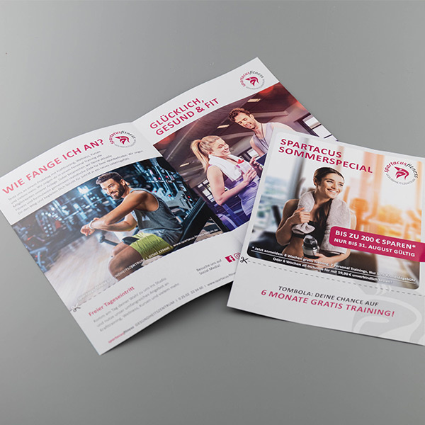 Faltblatt / Flyer Spartacus Fitness