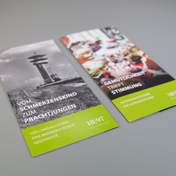 Gestaltung eines Flyers für ein Café