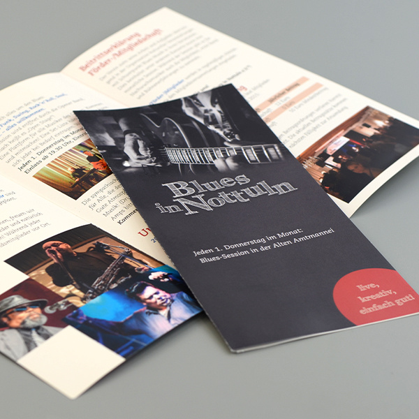 Gestaltung eines Flyers für ein Lokal