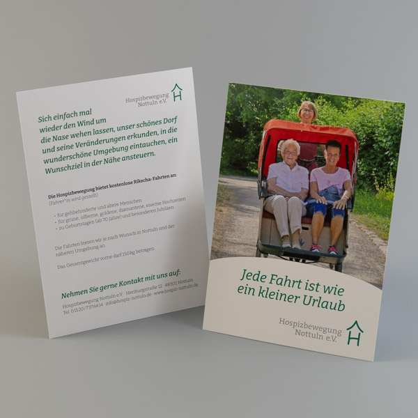 Flyer Hospizbewegung Nottuln Rikscha