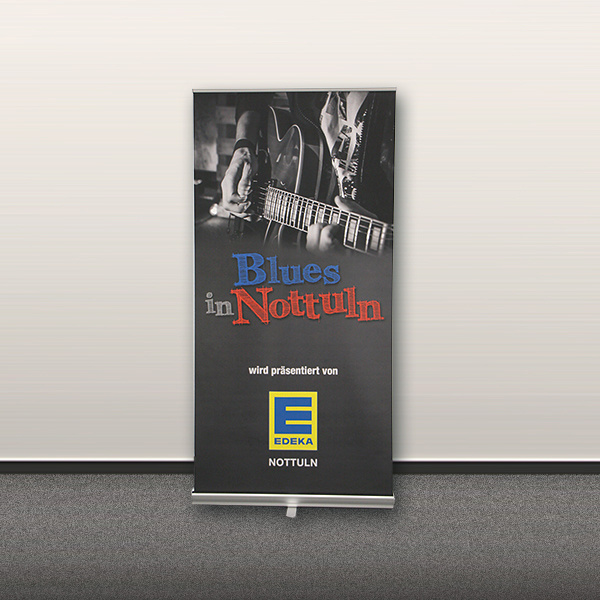 Roll-up für ein Blues-Lokal