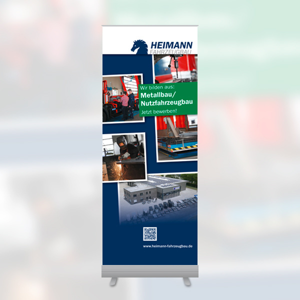Design eines Roll-ups für einen Fahrzeugbauer