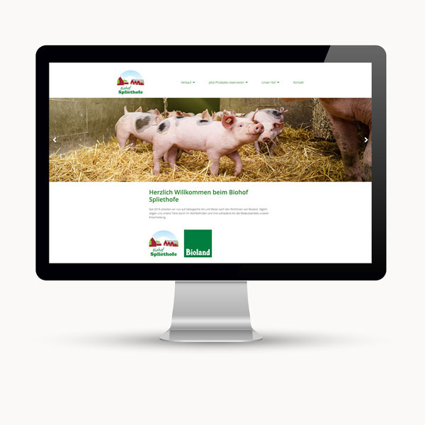 Websiteentwicklung für einen Biohof