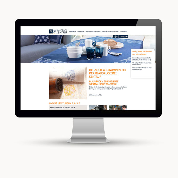Websiteerstellung für eine Druckerei