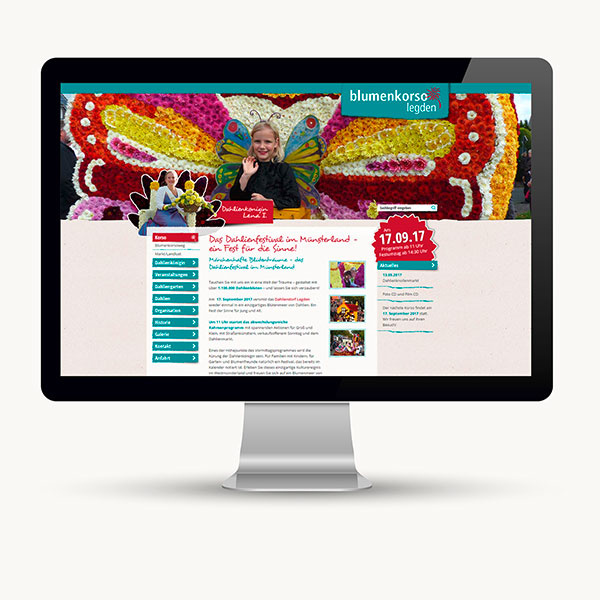 Website für ein Volksfest