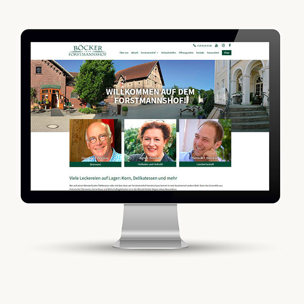 Entwicklung einer Website für einen Forstmannshof
