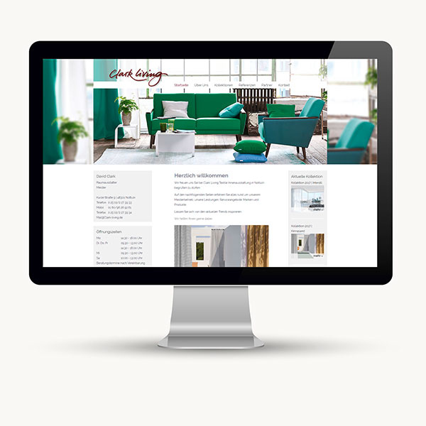 Websiteerstellung für einen Inneneinrichter