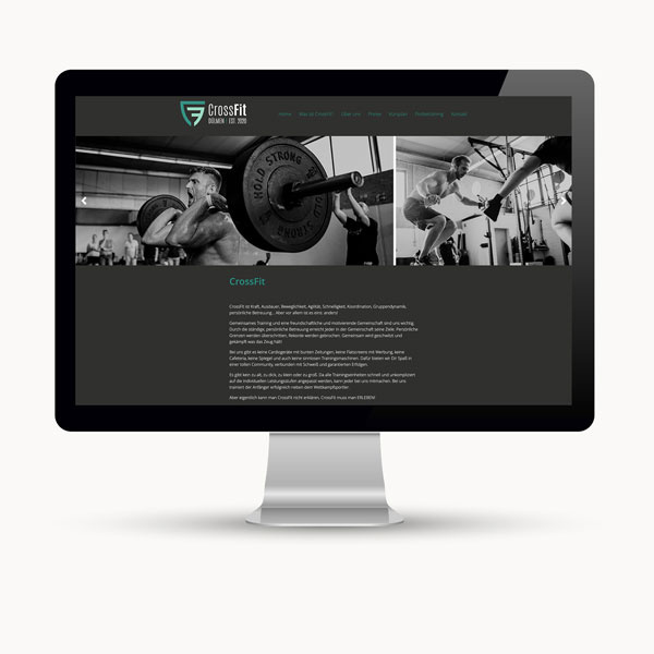 Internetauftritt für ein Sportstudio