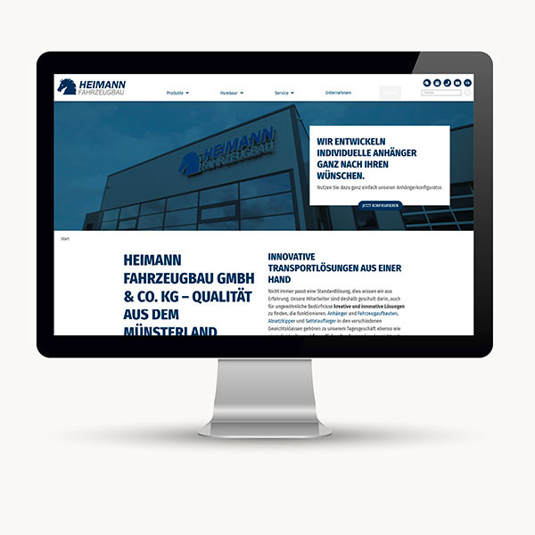 Websiteerstellung für einen Fahrzeugbauer