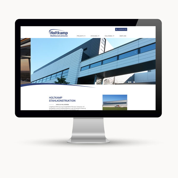 Website für einen Stahlbauer