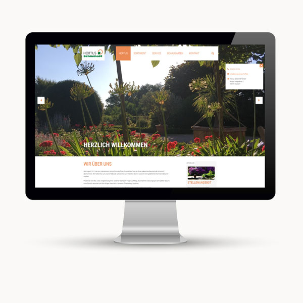 Websiteentwicklung für eine Baumschule