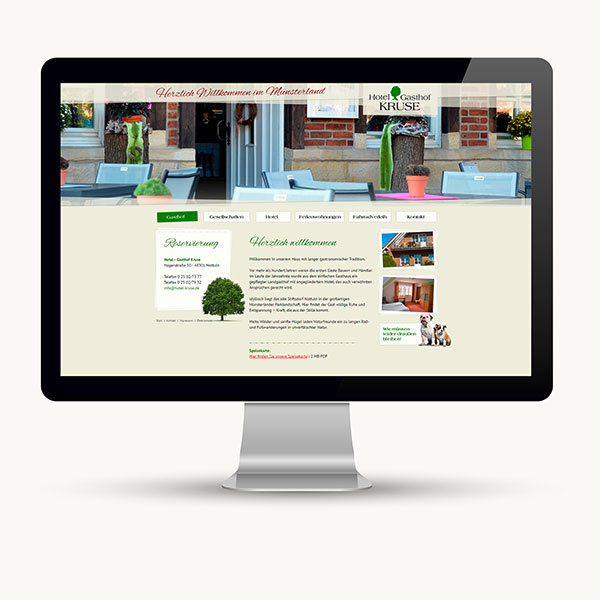 Entwicklung einer Website für einen Gasthof