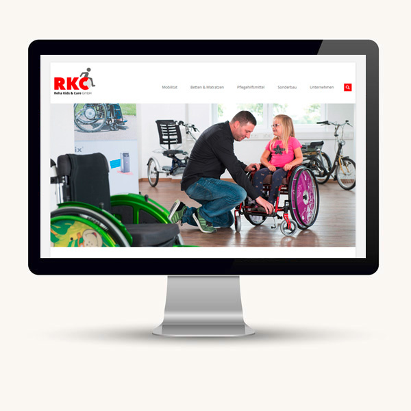 Website für ein Unternehmen im Gesundheitswesen