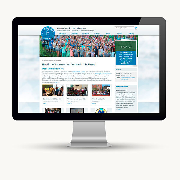 Websiteerstellung für eine Schule
