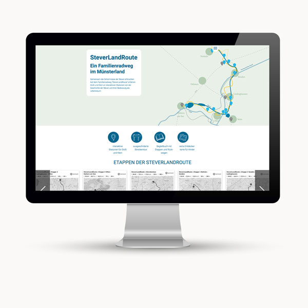 Konzeption und Entwicklung einer Internetpräsenz für eine Rad- und Wanderroute