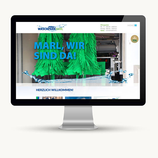 Website für den Waschpark Marl