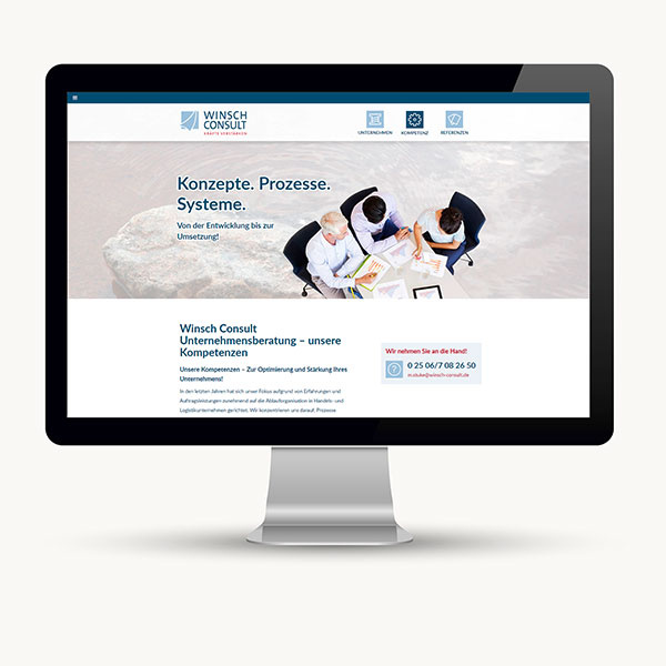 Erstellung eines Webauftritts für eine Unternehmensberatung